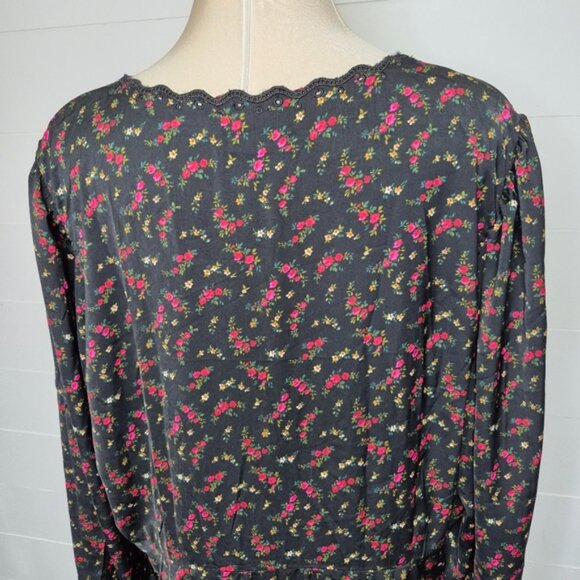 GAP Satin Empire Floral Midi Dress XXL - Picture 6 of 12